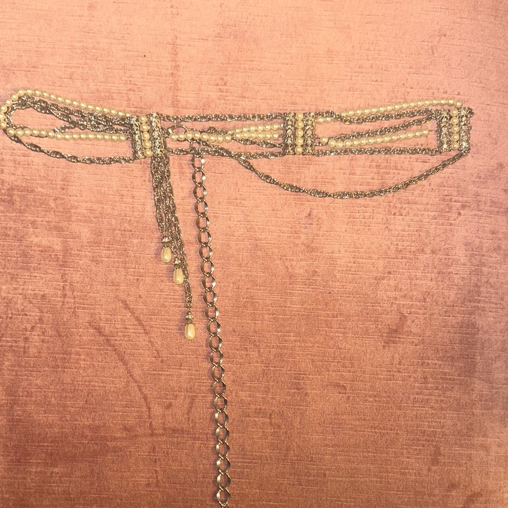 Elegant Silver Chain Belt